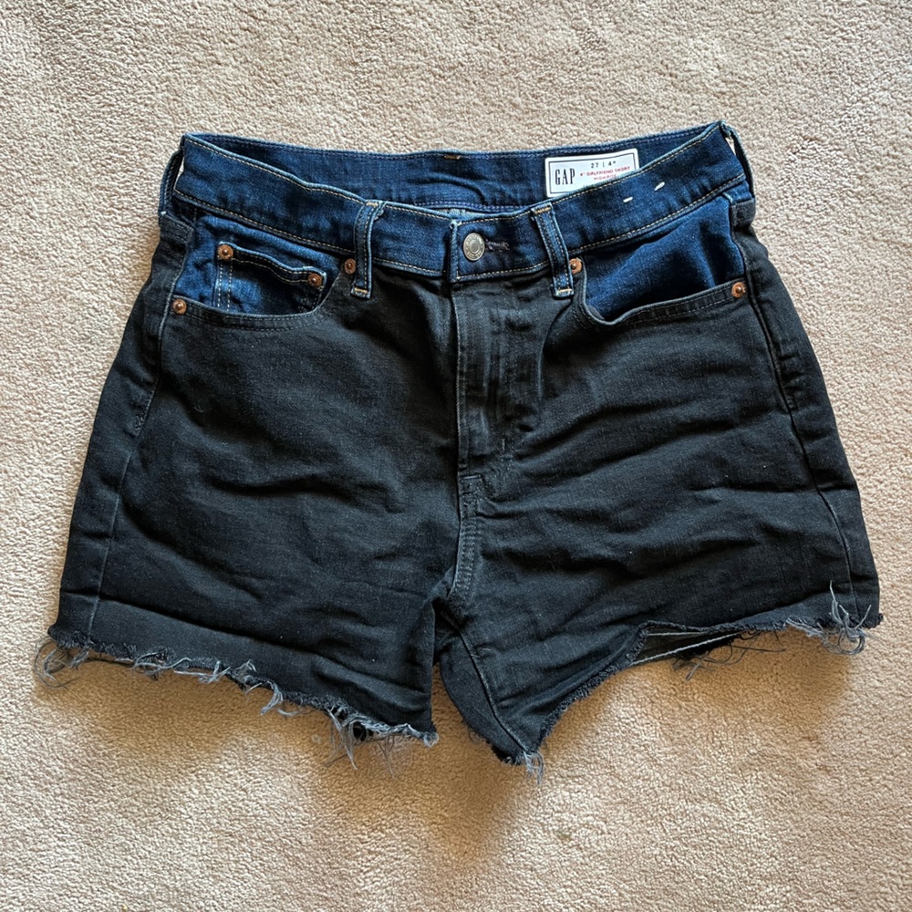 Gap two tone denim shorts 4”